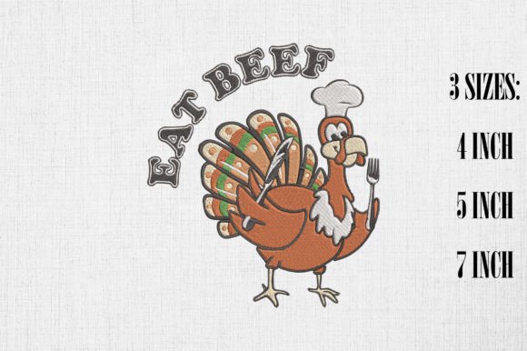 Eat Beef Instead Funny Thanksgiving Design Review