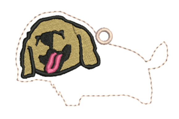 Review: Golden Retriever Tag Name Embroidery Design
