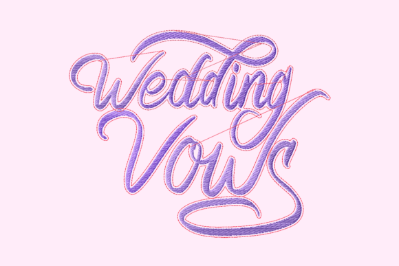 Reviewing Wedding Vows Lettering for Boutique Apparel